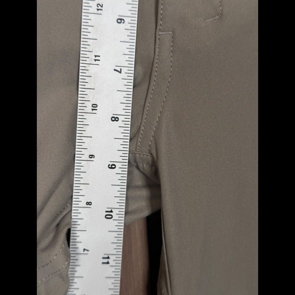 Johnnie O Pants 16 Womens Beige Khaki Low Rise Prep-Formance 100% Poly - Picture 4 of 8